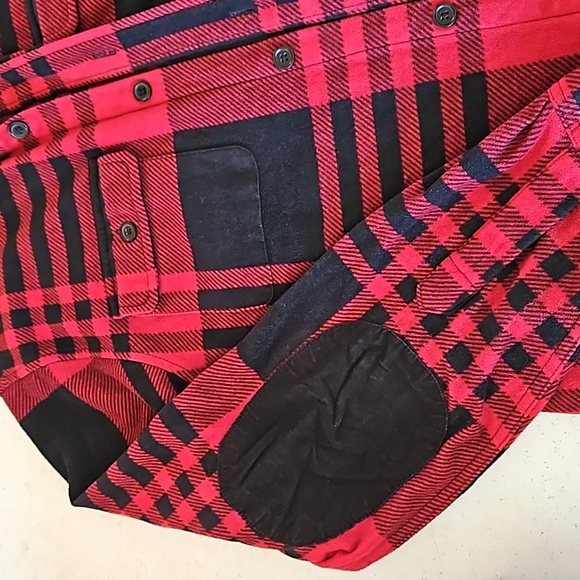 Fleece plaid button up - Picture 2 of 5